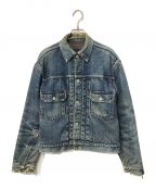 LEVI'Sリーバイス）の古着「517XX 2nd ブランケット デニムジャケット 紙パッチ ボタン裏17 50‘s~ LEVI'S リーバイス」｜インディゴ