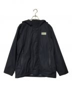 A.P.C.アーペーセー）の古着「ロゴ中綿フーテッドジャケット/24192-1-30351/止水ジップ/ドローコード」｜ネイビー