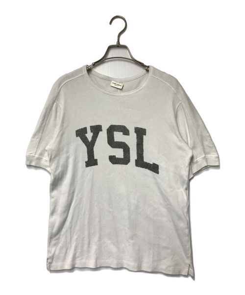 Saint Laurent Paris（サンローランパリ）Saint Laurent Paris (サンローランパリ) YSL ロゴ Tシャツ Saint Laurent Paris サンローランパリ ロゴT プリントT フランス製 672370 Y36JG ホワイト サイズ:XSの古着・服飾アイテム