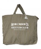 R&D.M.Co-OLDMAN'S TAILORオールドマンズテイラー）の古着「ROBINSONS CHECK SKETCH CLUB BAG R&D.M.Co-OLDMAN'S TAILOR オールドマンズテイラー ロビンソンチェックスケッチクラブバッグ 5817」｜ベージュ