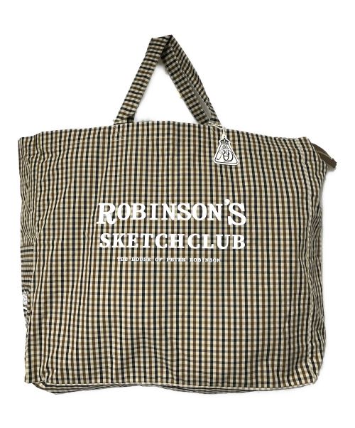 R&D.M.Co-OLDMAN'S TAILOR（オールドマンズテイラー）R&D.M.Co-OLDMAN'S TAILOR ROBINSONS CHECK SKETCH CLUB BAG R&D.M.Co-OLDMAN'S TAILOR オールドマンズテイラー ロビンソンチェックスケッチクラブバッグ 5817の古着・服飾アイテム