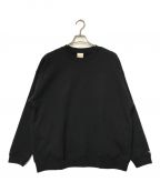 Snow peakスノーピーク）の古着「Recycled Cotton Sweat Crewneck リサイクルコットン スウェット クルーネック snow peak スノーピーク SW-22U401R」｜ブラック