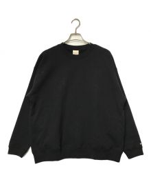 Snow peak（スノーピーク）の古着「Recycled Cotton Sweat Crewneck リサイクルコットン スウェット クルーネック snow peak スノーピーク SW-22U401R」｜ブラック