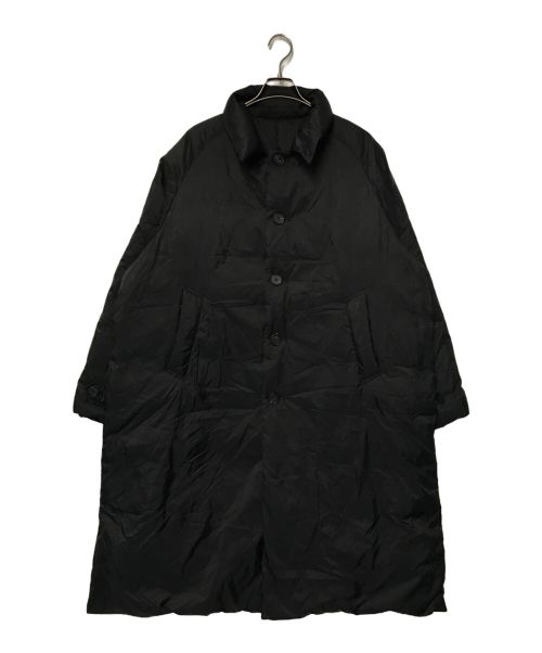 yokosakamoto（ヨウコサカモト）yokosakamoto (ヨウコサカモト) DOWN OVER COAT ダウン オーバーコート YOKOSAKAMOTO ヨウコサカモト ナイロン ラグラン ブラック サイズ:Ⅿの古着・服飾アイテム