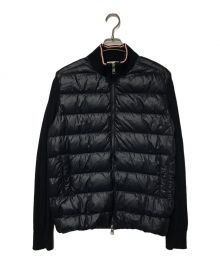 MONCLER（モンクレール）の古着「CARDIGAN TRICOT MONCLER モンクレール トリコロール I20919B00001」｜ネイビー