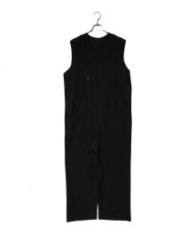 HOMME PLISSE ISSEY MIYAKE（オムプリッセ イッセイ ミヤケ）の古着「プリーツジャンプスーツ/Jump suits/オールインワン/ブラック/HP93JI144」｜ブラック