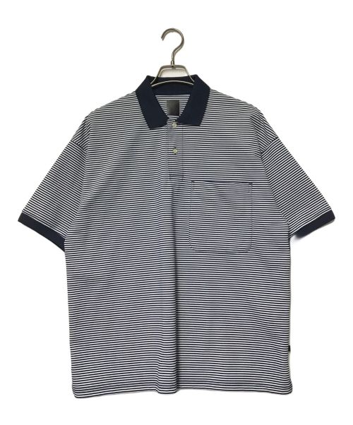 DAIWA PIER39（ダイワ ピア39）DAIWA PIER39 (ダイワ ピア39) TECH POLO SHIRT S/S DAIWA PIER39 ダイワ ピア39 BE-37024 ネイビー×ホワイト ネイビー×ホワイト サイズ:Sの古着・服飾アイテム