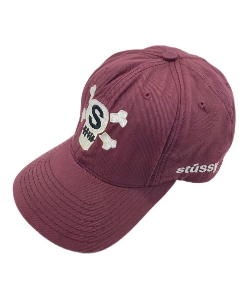 stussy（ステューシー）stussy (ステューシー) キャップ stussy ステューシー auihentic caps 90's 帽子 ボルドー USA製 ボルドー サイズ:-の古着・服飾アイテム