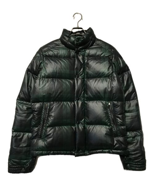 MONCLER（モンクレール）MONCLER (モンクレール) COMBLOUX チェックダウンジャケット 41343/50/54218  グリーン×ブラック サイズ:1の古着・服飾アイテム