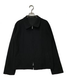 Y's（ワイズ）の古着「ウール縮絨 ダブルジップ ジャケット Y's ワイズ ヨウジヤマモト yohjiyamamoto YJ-J56-162」｜ブラック