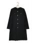 LANVIN COLLECTION（ランバンコレクション）の古着「ノーカラーコート LANVIN COLLECTION ランバンコレクション ウールニットコート 日本製 2295125」｜ブラック