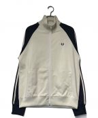 FRED PERRYフレッドペリー）の古着「トラックジャケット FRED PERRY フレッドペリー コンビ ポルトガル製 J6601」｜アイボリー