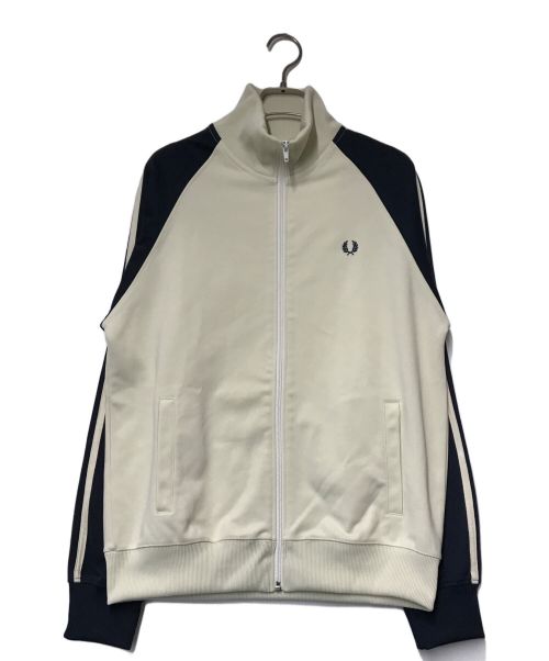 FRED PERRY（フレッドペリー）FRED PERRY (フレッドペリー) トラックジャケット FRED PERRY フレッドペリー コンビ ポルトガル製 J6601 アイボリー サイズ:Mの古着・服飾アイテム