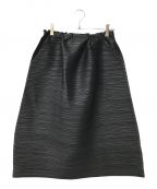 PLEATS PLEASEプリーツプリーズ）の古着「THICKER BOUNCE SKIRT シッカーバウンススカート PLEATS PLEASE プリーツプリーズ ISSEYMIYAKE イッセイミヤケ 日本製 23SS 23年春夏 PP31JG413」｜ブラック