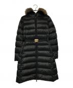 MONCLERモンクレール）の古着「TINUV ダウンコート MONCLER モンクレール E20934934220 ファー付きダウンコート ブラック」｜ブラック