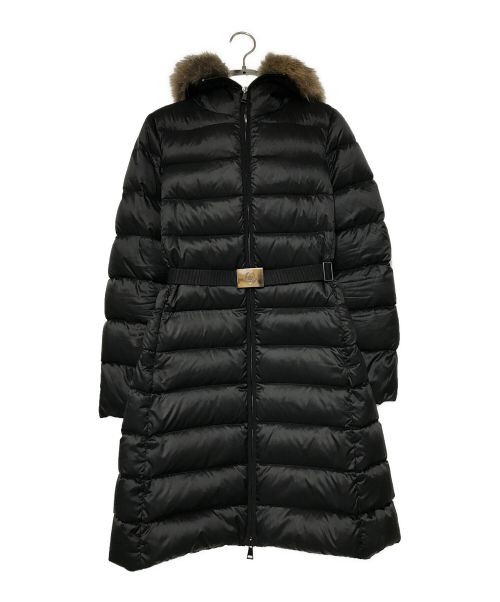 MONCLER（モンクレール）MONCLER (モンクレール) TINUV ダウンコート MONCLER モンクレール E20934934220 ファー付きダウンコート ブラック ブラック サイズ:00の古着・服飾アイテム