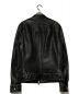 Cable Regular Fit Leather Moto Jacket ケーブルレギュラーフィットレザーモトジャケット ALL SAINTS オールセインツ シングルライダース 羊革 ラムレザー ダメージ加工 ヴィンテージ加工 ML01：13000円