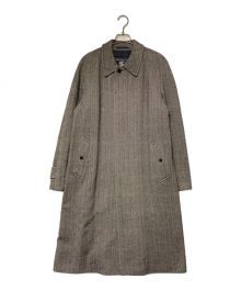 Burberry's（バーバリーズ）の古着「カシミヤウール ヘリンボーンステンカラーコート Burberry's バーバリーズ グレー」｜グレー