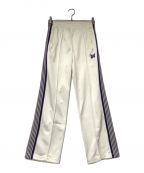 Needlesニードルズ）の古着「Track Pant - Poly Smooth トラックパンツ Needles ニードルズ MR286 アイボリー×パープル」｜アイボリー×パープル