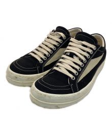 DRKSHDW（ダークシャドウ）の古着「VINTAGE SNEAKS ヴィンテージスニークス Rick Owens リックオウエンス ブラック × ホワイト 24AW ロースニーカー DU01D1803 54928」｜ブラック