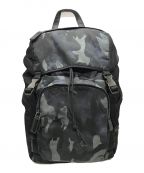 PRADAプラダ）の古着「カモ ナイロンバックパック V135M TESSUTO CAMOUFL PRADA/プラダ」｜ブラック