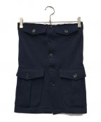 INSCRIREアンスクリア）の古着「Military wool tube top ミリタリーウールチューブトップ INSCRIRE アンスクリア I23AW-CUT1」｜ネイビー