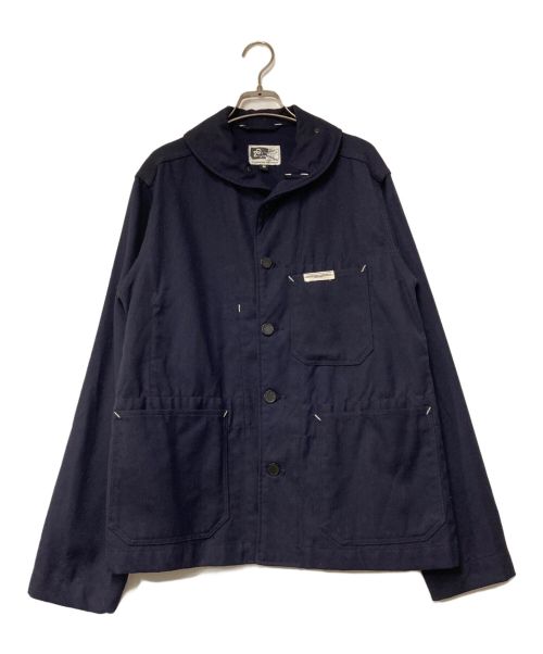 Engineered Garments（エンジニアド ガーメンツ）Engineered Garments (エンジニアド ガーメンツ) ショールカラー カバーオール Engineered Garments エンジニアド ガーメンツ USA製 ワークジャケット ネイビー サイズ:Mの古着・服飾アイテム