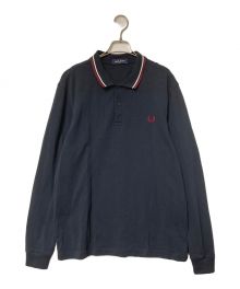 FRED PERRY（フレッドペリー）の古着「The Fred Perry Shirt FRED PERRY フレッドペリー ロンT ロングスリーブポロ M3636」｜ネイビー