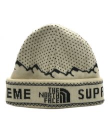 SUPREME×THE NORTH FACE（シュプリーム×ザ ノース フェイス）の古着「Expedition Fold Beanie Supreme/シュプリーム THE NORTH FACE/ザ ノース フェイス NN418031」｜ホワイト