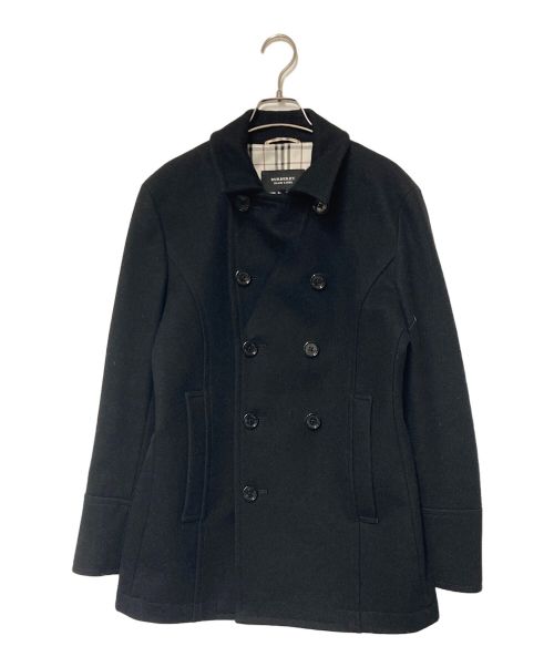 BURBERRY BLACK LABEL（バーバリーブラックレーベル）BURBERRY BLACK LABEL (バーバリーブラックレーベル) Pコート ブラック サイズ:Mの古着・服飾アイテム