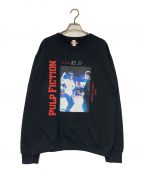 WACKO MARIA×JERZEESワコマリア×ジャージーズ）の古着「CREW NECK SWEAT SHIRT ( TYPE-2 ) PULP FICTION/パルプフィクション」｜ブラック