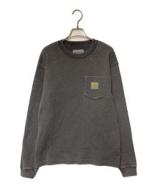 CarHartt（カーハート）の古着「L/S POCKET WAFFLE T-SHIRT」｜グレー