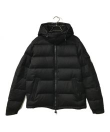 MONCLER（モンクレール）の古着「MONTGENEVRE ウールフーデットダウンジャケット 」｜ブラック