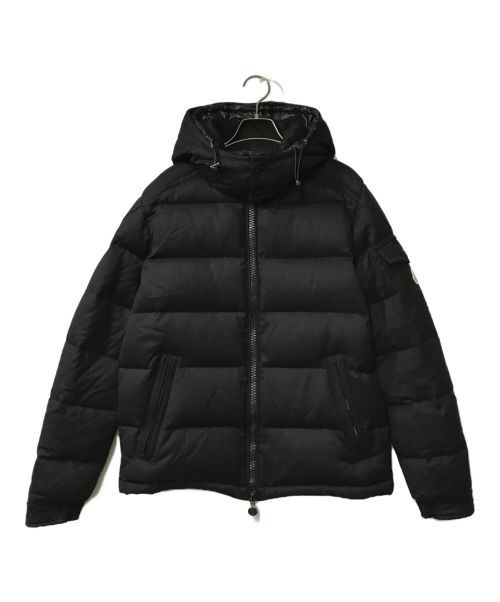 MONCLER（モンクレール）MONCLER (モンクレール) MONTGENEVRE ウールフーデットダウンジャケット  ブラック サイズ:2の古着・服飾アイテム