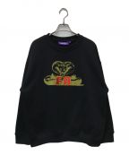 FUCKING AWESOMEファッキンオーサム）の古着「Snake Crewneck Sweater スネーククルーネックスウェット」｜ブラック