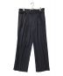 CINOH（チノ）の古着「CI RAYON TWILL DOUBLE BELT PANTS」｜ネイビー