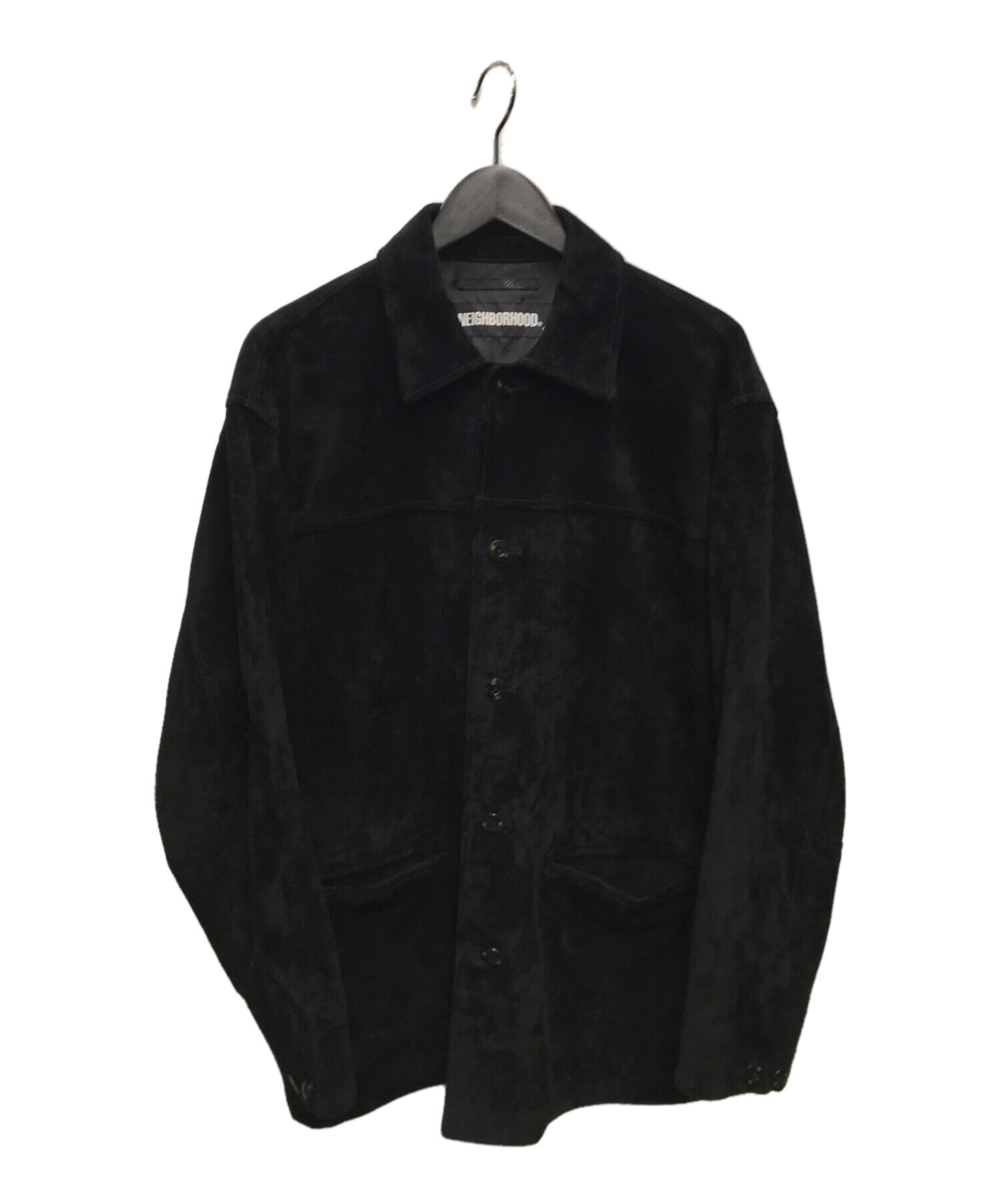 NEIGHBORHOOD (ネイバーフッド) スエードジャケット ブラック サイズ:Ｍ