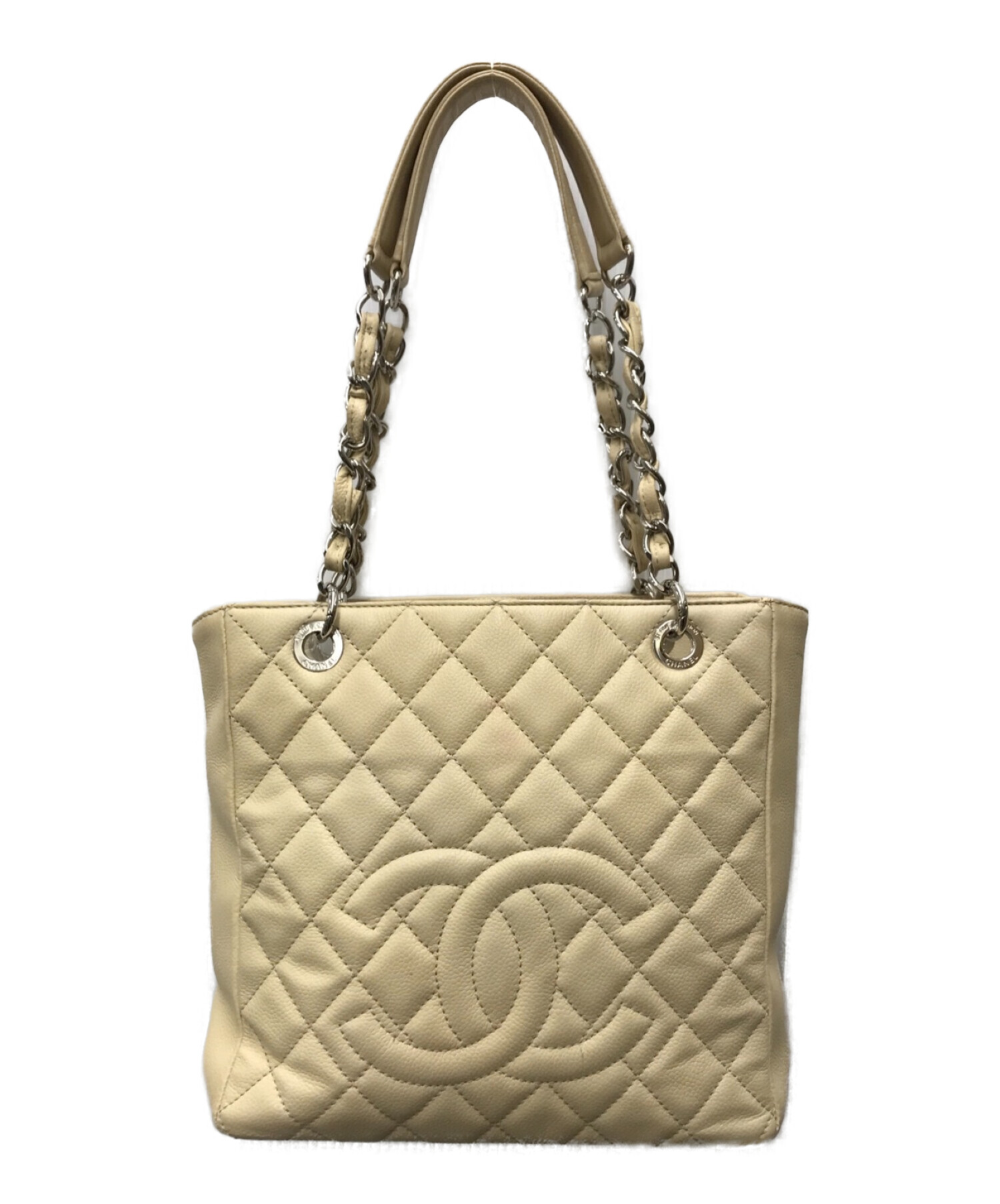 中古・古着通販】CHANEL (シャネル) キャビアスキンココマークチェーン