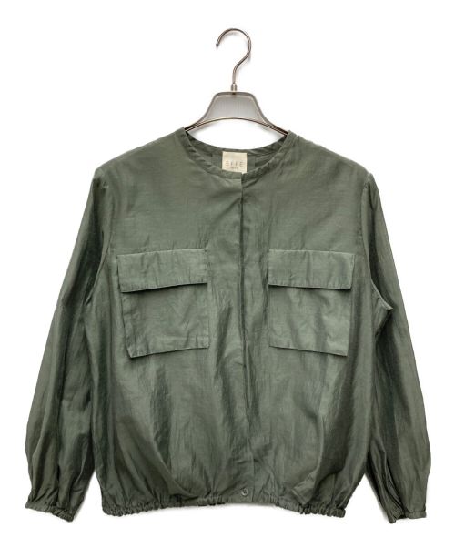 EFFE BEAMS（エッフェ ビームス）EFFE BEAMS (エッフェ ビームス) サファリ シャツジャケット グリーン サイズ:38の古着・服飾アイテム