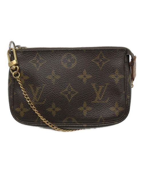 LOUIS VUITTON（ルイ ヴィトン）LOUIS VUITTON (ルイ ヴィトン) ミニ・ポシェット・アクセソワール　ポーチ　小物入れ ブラウン サイズ:‐の古着・服飾アイテム