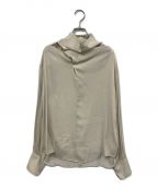 Ameriアメリ）の古着「SOPHIA DRAPE NECK BLOUSE」｜ベージュ