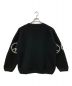 MACMAHON KNITTING MILLS (マクマホン ニッティングミルズ) LINE PEACE CREW NECK KNIT ブラック サイズ:表記無し：24800円