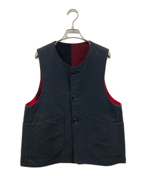 Engineered Garments（エンジニアド ガーメンツ）Engineered Garments (エンジニアド ガーメンツ) OverVest リバーシブルベスト レッド×ブラック サイズ:Ｓの古着・服飾アイテム