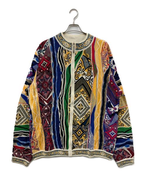 Coogi（クージー）Coogi (クージー) 3Dニットジャケット マルチカラー サイズ:4XLの古着・服飾アイテム