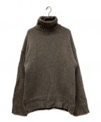 TODAYFULトゥデイフル）の古着「Heavy Turtle Knit ヘビータートルニット 12220521 ローゲージニット」｜ブラウン