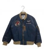 TED COMPANYテッドカンパニー）の古着「AERO EQUIPMENT LABORATORY U.S. AIR FORCE MA-1ジャケット」｜ネイビー