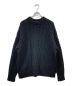 JOHN LAWRENCE SULLIVAN（ジョンローレンスサリバン）の古着「SIDE SLIT FISHERMAN KNIT SWEATER」｜ブラック