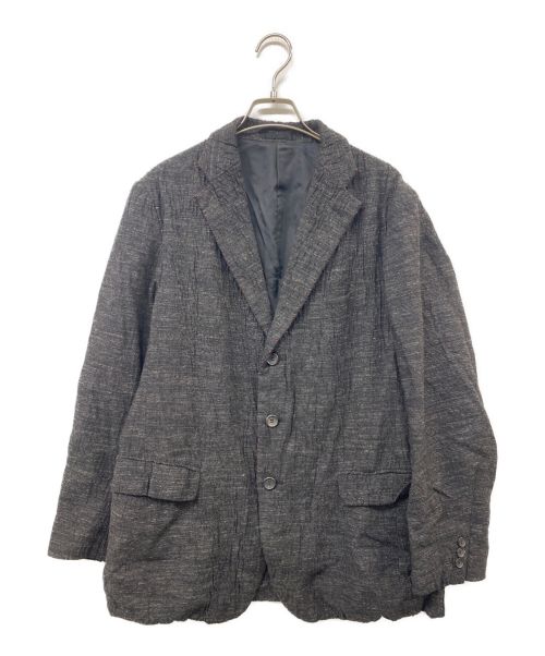 ISSEY MIYAKE（イッセイミヤケ）ISSEY MIYAKE (イッセイミヤケ) シワ加工3Bジャケット グレー サイズ:1の古着・服飾アイテム