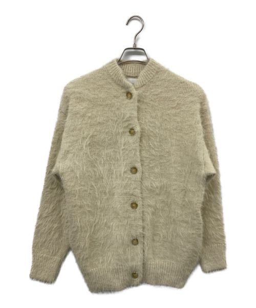 Ameri VINTAGE（アメリヴィンテージ）Ameri VINTAGE (アメリヴィンテージ) FEATHER OVER CARDIGAN フェザーオーバーカーディガン ベージュ サイズ:Fの古着・服飾アイテム