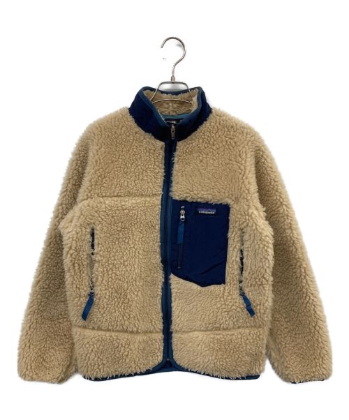 Patagonia（パタゴニア）Patagonia (パタゴニア) 00’s CLASSIC RETRO FLEECE JKT ベージュ サイズ:12(キッズサイズ)の古着・服飾アイテム